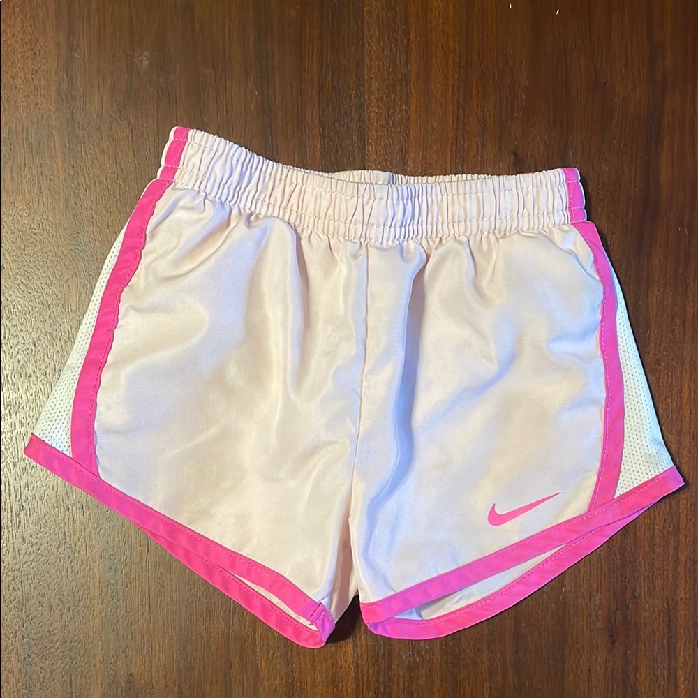 Nike Girl’s Pink and White Shorts